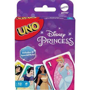 UNO Disney Princess Card Game for Kids Adults Families Game Night 7+ Years